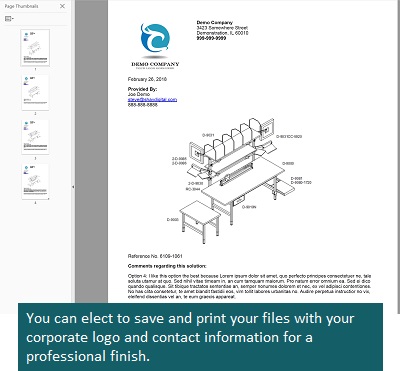 Viewing a diagram in Dehnco's Solution Concepts Library