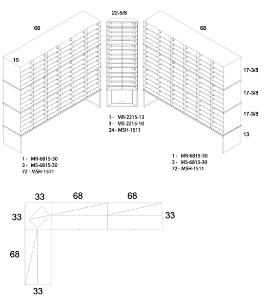 Mailroom Configuration High Density Layout Dehnco